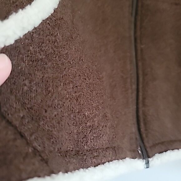 Kuhl Womens Size L Alfpaca Full Zip Hooded Fleece Jacket in Brown-Made In Canada - Picture 8 of 13